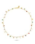 Short Rainbow Dancing Disco Necklace