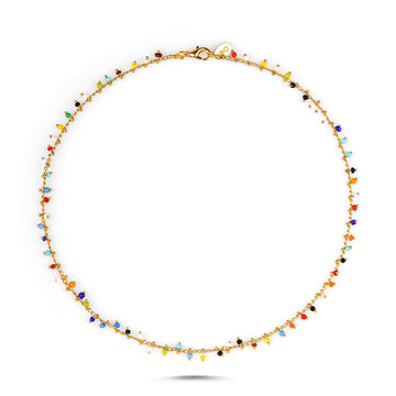Rainbow Mini Beaded Necklace