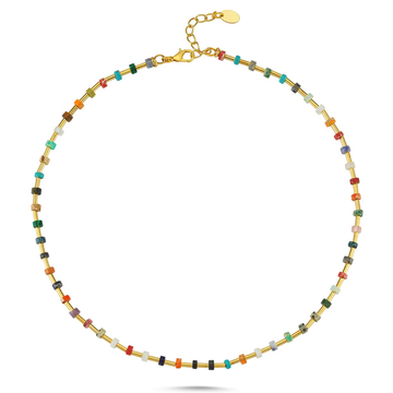 Ribbed Rainbow Necklace