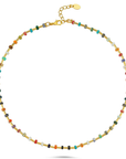 Classic Ribbed Rainbow Necklace