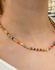 Ribbed Rainbow Necklace