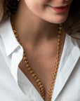 Bee_Love_Long_Gold _ Coral Necklace